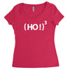 ( ho ! ) 3 Women's Triblend Scoop T-shirt