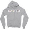 santa of the friends parody Zipper Hoodie