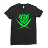 autobot and decepticon symbols Ladies Fitted T-Shirt
