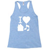 i love house music dj baseball Racerback Tank