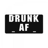 drunk af License Plate