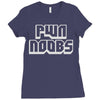 pwn noobs Ladies Fitted T-Shirt