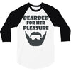mens bearded 3/4 Sleeve Shirt