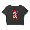 rock star santa claus father christmas Crop Top