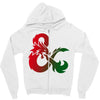 dungeons dragons logo Zipper Hoodie