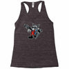 rocket vintage cartoon style Racerback Tank
