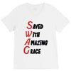saved with amazing grace V-Neck Tee