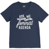 feminist agenda V-Neck Tee