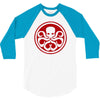 red skull logo avengers marvel comics gift 3/4 Sleeve Shirt