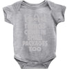 bad things small packages girls Baby Onesie