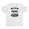 Super Cool Papa Of A Freaking Awesome Grandson Youth Tee
