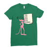 pink panther list Ladies Fitted T-Shirt