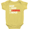 eat sleep liverpool Baby Onesie