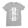 v2 eat sleep fish Ladies Fitted T-Shirt