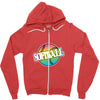 neon softball Zipper Hoodie
