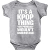 it's a kpop thing you probably wouln't understand Baby Bodysuit