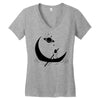 On The Moon Women's V-Neck T-Shirt