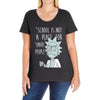 not for smart people Ladies Curvy T-Shirt