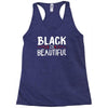 black is beautiful Racerback Tank