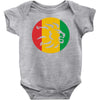 rasta lion head reggae dub step music dance Baby Onesie