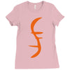helix of heroes funny retro sci fi superhero symbol cool logo Ladies Fitted T-Shirt