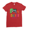 teacher saurus Ladies Fitted T-Shirt