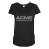 movie tshirt inspired classic films   acme products Maternity Scoop Neck T-shirt