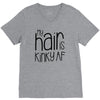 my hair is kinky af V-Neck Tee