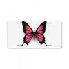 breast cancer butterfly License Plate