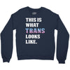 This is What Trans Looks Like Crewneck Sweatshirt