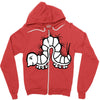 white Zipper Hoodie