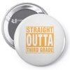 straight outta third grade Pin-back button