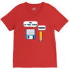 usb i am your father! funny geek computer V-Neck Tee