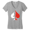 sexy poker Women's V-Neck T-Shirt
