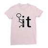 fk it funny college party Ladies Fitted T-Shirt