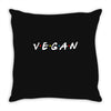 vegan friends tv show parody Throw Pillow
