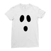 boo face Ladies Fitted T-Shirt