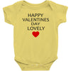 happy valentine day lovely Baby Bodysuit