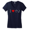 i love house music Women's V-Neck T-Shirt
