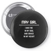 May Girl Pin-back button
