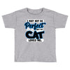 i may not be be perfect but my cat loves me Toddler T-shirt