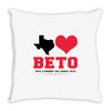 Texas Loves Beto Throw Pillow