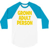 grown adult person 3/4 Sleeve Shirt