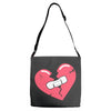 Broken Heart Adjustable Strap Totes