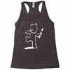banksy teddy bear pop art new Racerback Tank