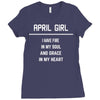 April Girl Ladies Fitted T-Shirt