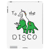 To The Disco (Unicorn Riding Triceratops) iPad 3 and 4 Case