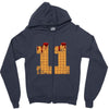 Eleven Waffle Zipper Hoodie