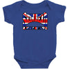 skinhead union jack, ideal birthday gift or present Baby Bodysuit