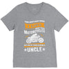 Motorcycles Uncle V-Neck Tee